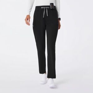 Figs women's Black Mayfair High Waisted - Skinny Tapered Scrub Pant - M / Black